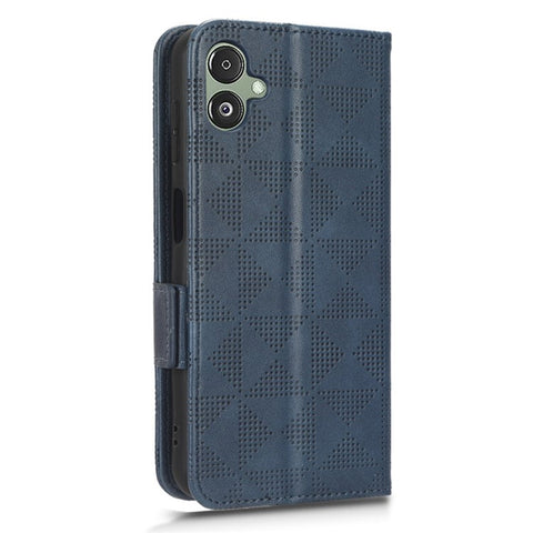 For Samsung Galaxy F14 5G Stand Wallet PU Leather Phone Case Imprinted Triangle Phone Cover