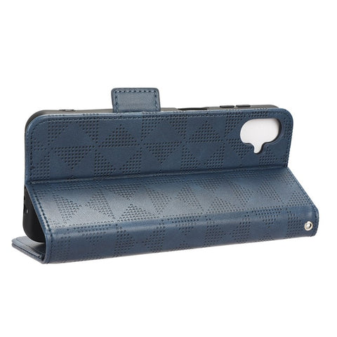 For Samsung Galaxy F14 5G Stand Wallet PU Leather Phone Case Imprinted Triangle Phone Cover