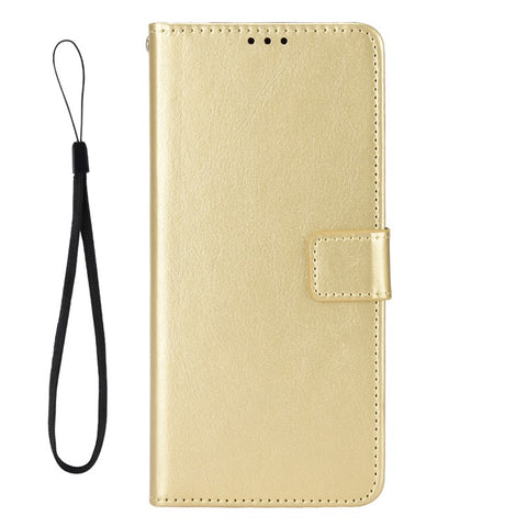 For Samsung Galaxy F14 5G Anti-Dust Crazy Horse Texture Phone Case Stand PU Leather Wallet Shell