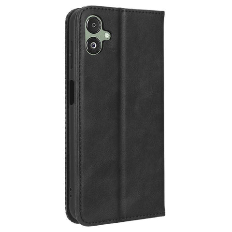 For Samsung Galaxy F14 5G Magnetic Closure Phone Cover Retro Stand Wallet Flip PU Leather Phone Case