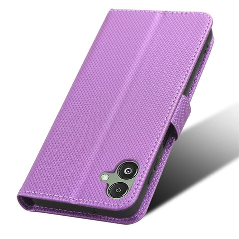 For Samsung Galaxy F14 5G Phone Case PU Leather Stand Wallet Diamond Texture Phone Cover