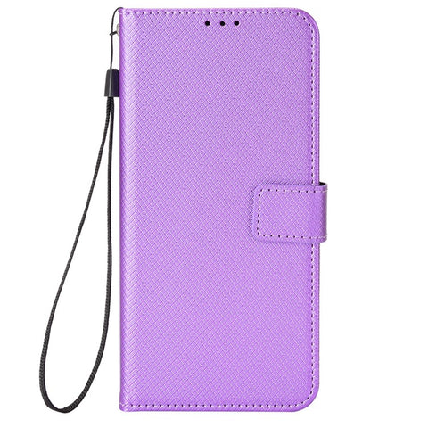 For Samsung Galaxy F14 5G Phone Case PU Leather Stand Wallet Diamond Texture Phone Cover