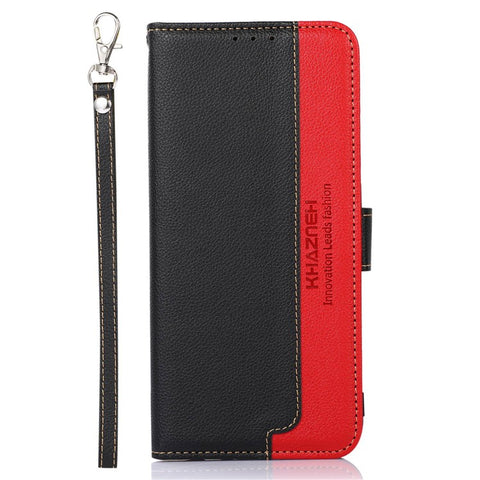 KHAZNEH for Samsung Galaxy M54 5G / F54 5G RFID Blocking Phone Leather Case Litchi Texture Cover with Wallet Stand