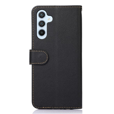 KHAZNEH for Samsung Galaxy M54 5G / F54 5G RFID Blocking Phone Leather Case Litchi Texture Cover with Wallet Stand