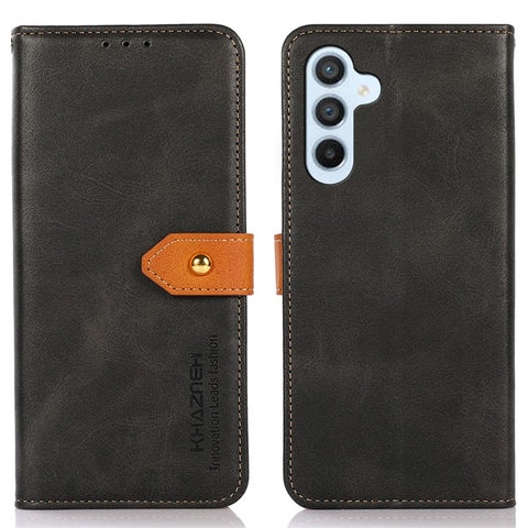 KHAZNEH For Samsung Galaxy M54 5G / F54 5G Cowhide Texture Leather Wallet Phone Case Stand Phone Cover