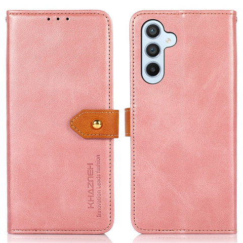 KHAZNEH For Samsung Galaxy M54 5G / F54 5G Cowhide Texture Leather Wallet Phone Case Stand Phone Cover