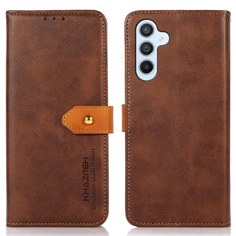 KHAZNEH For Samsung Galaxy M54 5G / F54 5G Cowhide Texture Leather Wallet Phone Case Stand Phone Cover