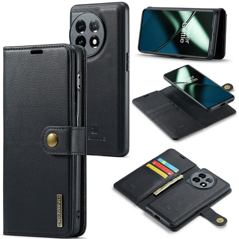 DG.MING For OnePlus 11 5G Detachable Magnetic Anti-drop Case Split Leather Wallet Stand Phone Cover