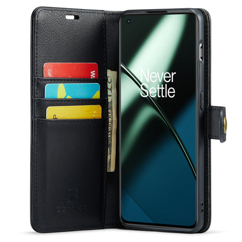 DG.MING For OnePlus 11 5G Detachable Magnetic Anti-drop Case Split Leather Wallet Stand Phone Cover
