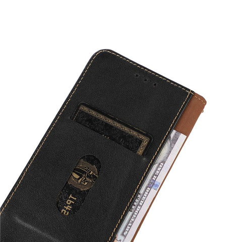 KHAZNEH For Samsung Galaxy F14 5G Stand Wallet Phone Case RFID Blocking Genuine Cowhide Leather Cover