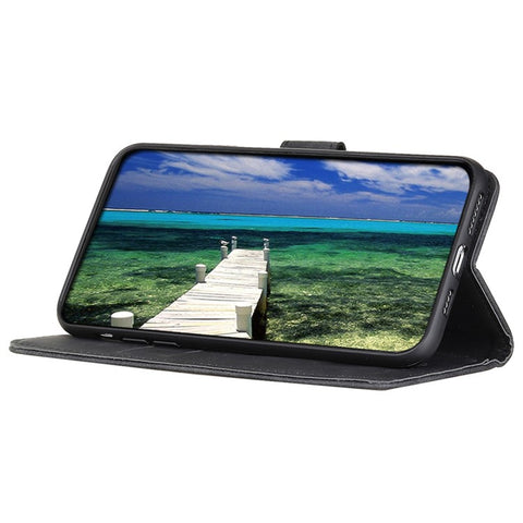 KHAZNEH For Samsung Galaxy M54 5G / F54 5G PU Leather Stand Phone Cover Wallet Retro Phone Case