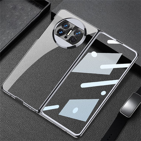 GKK For Huawei Mate X3 5G Electroplating PC Phone Case Precise Cutout Anti-Scratch Cover with Tempered Glass Film