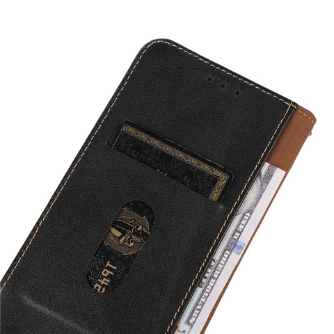KHAZNEH For Samsung Galaxy M54 5G / F54 5G Genuine Cowhide Leather Phone Case Wallet RFID Blocking Stand Cover