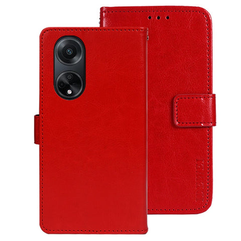 IDEWEI For Oppo A98 5G Crazy Horse Texture Wallet PU Leather Stand Case Phone Cover