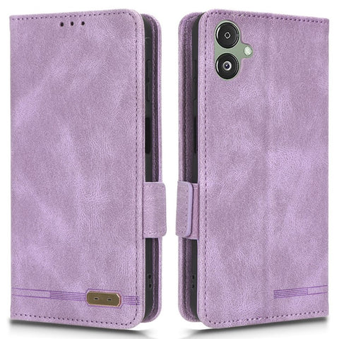 For Samsung Galaxy F14 5G Fall Proof Phone Case Hardware Decor PU Leather Wallet Stand Cover