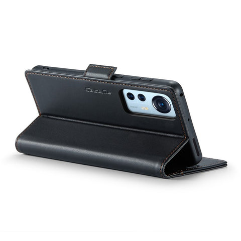 For Xiaomi 12 5G / 12X 5G / 12S 5G Leather Case CASEME 023 RFID Blocking 3 Card Slot Mobile Cover