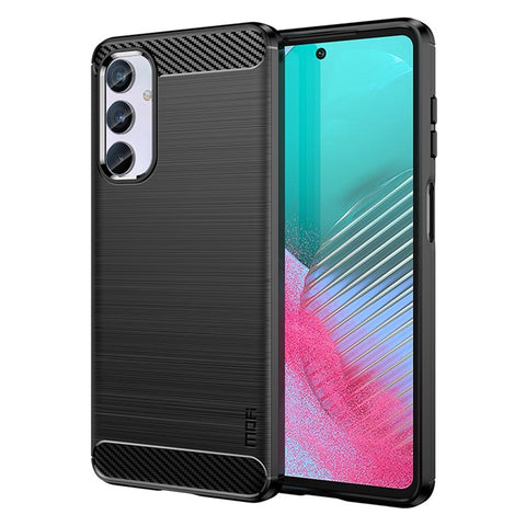 MOFI JK TPU Series-1 for Samsung Galaxy M54 5G / F54 5G Flexible TPU Cover Carbon Fiber Brushed Phone Shell
