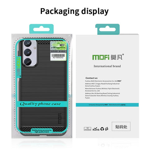 MOFI JK TPU Series-1 for Samsung Galaxy M54 5G / F54 5G Flexible TPU Cover Carbon Fiber Brushed Phone Shell