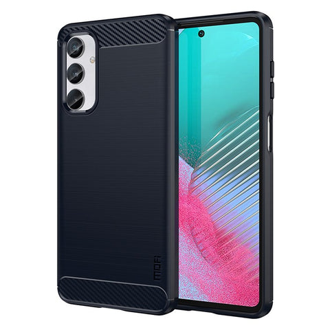 MOFI JK TPU Series-1 for Samsung Galaxy M54 5G / F54 5G Flexible TPU Cover Carbon Fiber Brushed Phone Shell
