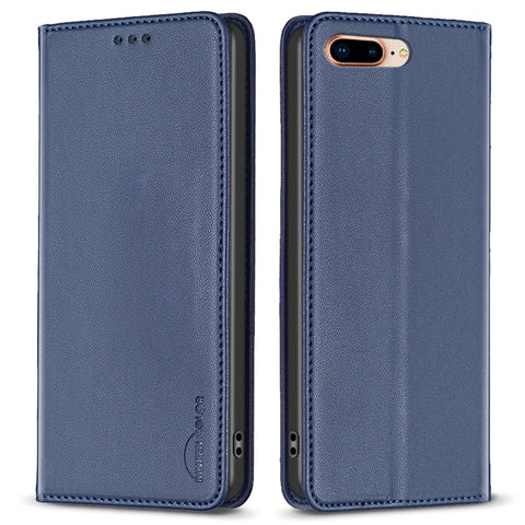BINFEN COLOR BF18 For iPhone 8 Plus / 7 Plus / 6 Plus / 6s Plus Leather Cover Card Slot Stand Phone Case