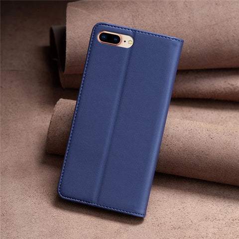 BINFEN COLOR BF18 For iPhone 8 Plus / 7 Plus / 6 Plus / 6s Plus Leather Cover Card Slot Stand Phone Case