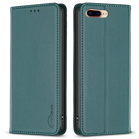 BINFEN COLOR BF18 For iPhone 8 Plus / 7 Plus / 6 Plus / 6s Plus Leather Cover Card Slot Stand Phone Case