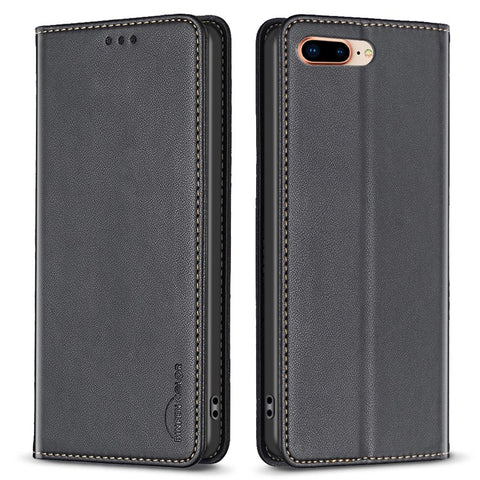 BINFEN COLOR BF18 For iPhone 8 Plus / 7 Plus / 6 Plus / 6s Plus Leather Cover Card Slot Stand Phone Case
