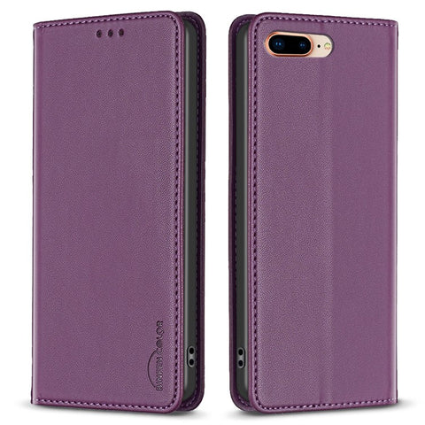 BINFEN COLOR BF18 For iPhone 8 Plus / 7 Plus / 6 Plus / 6s Plus Leather Cover Card Slot Stand Phone Case