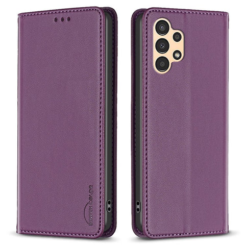 BINFEN COLOR BF18 Phone Case for Samsung Galaxy A23 4G / A23 5G (Global Version) / M23 5G / F23 5G / M13 4G , PU Leather Stand Card Slots Cover