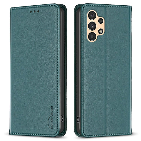 BINFEN COLOR BF18 Phone Case for Samsung Galaxy A23 4G / A23 5G (Global Version) / M23 5G / F23 5G / M13 4G , PU Leather Stand Card Slots Cover
