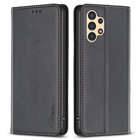 BINFEN COLOR BF18 Phone Case for Samsung Galaxy A23 4G / A23 5G (Global Version) / M23 5G / F23 5G / M13 4G , PU Leather Stand Card Slots Cover