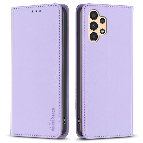 BINFEN COLOR BF18 Phone Case for Samsung Galaxy A23 4G / A23 5G (Global Version) / M23 5G / F23 5G / M13 4G , PU Leather Stand Card Slots Cover