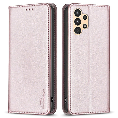 BINFEN COLOR BF18 Phone Case for Samsung Galaxy A23 4G / A23 5G (Global Version) / M23 5G / F23 5G / M13 4G , PU Leather Stand Card Slots Cover