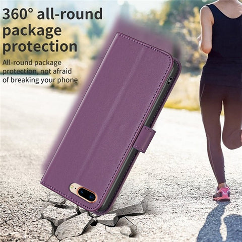 BINFEN COLOR BF17 Leather Wallet Case for iPhone 6 Plus / 6s Plus / 7 Plus / 8 Plus 5.5 inch , Stand Magnetic Flip Phone Cover