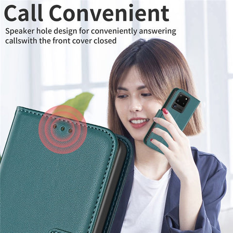 BINFEN COLOR BF17 TPU+PU Leather Phone Cover for Samsung Galaxy S20 Ultra Stand Magnetic Phone Case Wallet