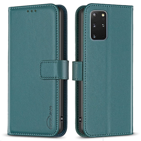 BINFEN COLOR BF17 For Samsung Galaxy S20 Plus 4G / 5G Slim-Fit Phone Cover Stand Magnetic Wallet PU Leather Phone Case
