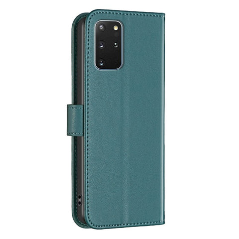 BINFEN COLOR BF17 For Samsung Galaxy S20 Plus 4G / 5G Slim-Fit Phone Cover Stand Magnetic Wallet PU Leather Phone Case