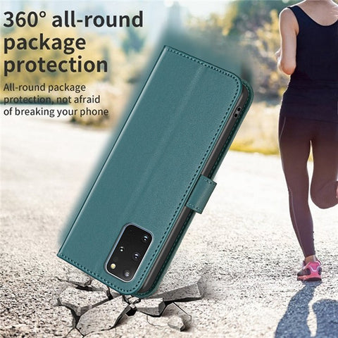 BINFEN COLOR BF17 For Samsung Galaxy S20 Plus 4G / 5G Slim-Fit Phone Cover Stand Magnetic Wallet PU Leather Phone Case