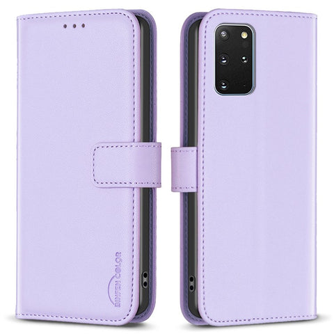 BINFEN COLOR BF17 For Samsung Galaxy S20 Plus 4G / 5G Slim-Fit Phone Cover Stand Magnetic Wallet PU Leather Phone Case