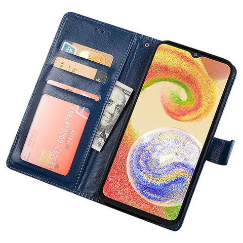 IDEWEI For Samsung Galaxy M54 5G / F54 5G PU Leather Stand Case Crazy Horse Texture Wallet Cover Phone Shell
