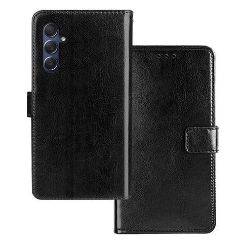 IDEWEI For Samsung Galaxy M54 5G / F54 5G PU Leather Stand Case Crazy Horse Texture Wallet Cover Phone Shell