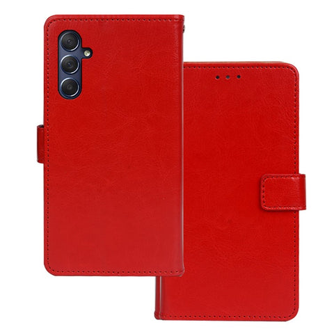 IDEWEI For Samsung Galaxy M54 5G / F54 5G PU Leather Stand Case Crazy Horse Texture Wallet Cover Phone Shell
