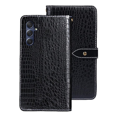 IDEWEI Crocodile Texture Phone Case for Samsung Galaxy M54 5G / F54 5G Wallet Stand PU Leather Cover