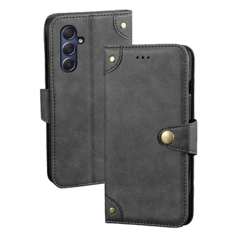 IDEWEI For Samsung Galaxy M54 5G / F54 5G Impact-Resistant Stand Wallet Phone Case PU Leather Cell Phone Cover