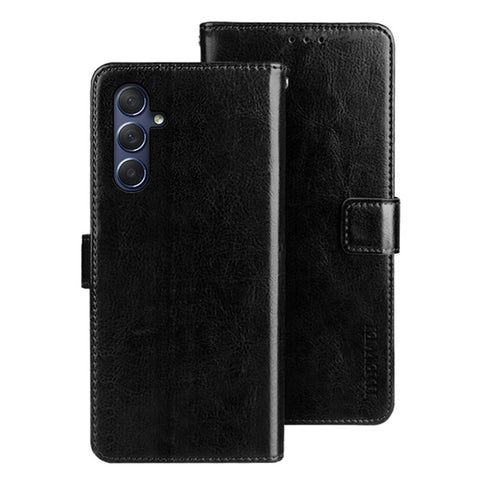 IDEWEI For Samsung Galaxy M54 5G / F54 5G Anti-Scratch Leather Phone Case Wallet Crazy Horse Texture Stand Phone Cover
