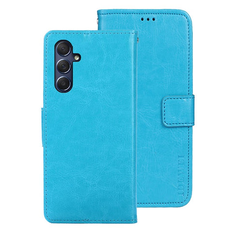 IDEWEI For Samsung Galaxy M54 5G / F54 5G Anti-Scratch Leather Phone Case Wallet Crazy Horse Texture Stand Phone Cover