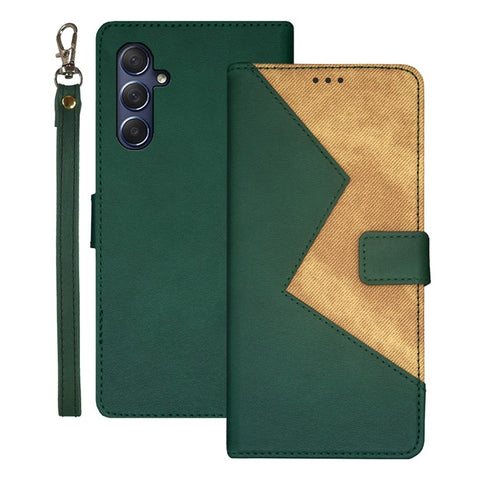 IDEWEI For Samsung Galaxy M54 5G / F54 5G Phone Cover Splicing Style PU Leather Flip Stand Case with Card Slots