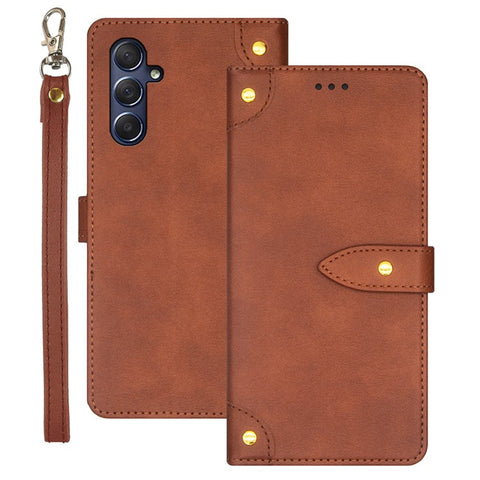 IDEWEI For Samsung Galaxy M54 5G / F54 5G PU Leather Full Protection Cover Flip Stand Phone Case with Card Slots