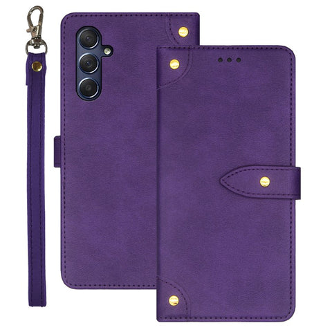 IDEWEI For Samsung Galaxy M54 5G / F54 5G PU Leather Full Protection Cover Flip Stand Phone Case with Card Slots