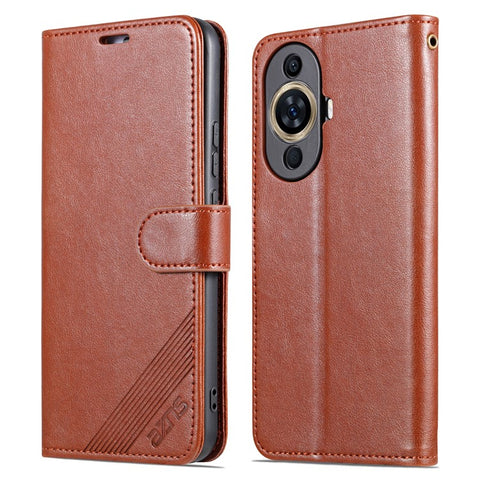 AZNS For Huawei nova 11 / nova 12s 4G / nova 12 Lite 4G Wallet Phone Shell Mobile Phone Case TPU+PU Leather Protective Cover